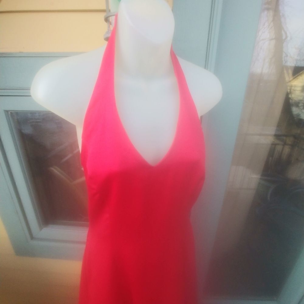 2/$20 Cosplay Costume Red Halter Dress - Picture 2 of 8